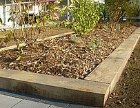 Bordures de jardin en bois